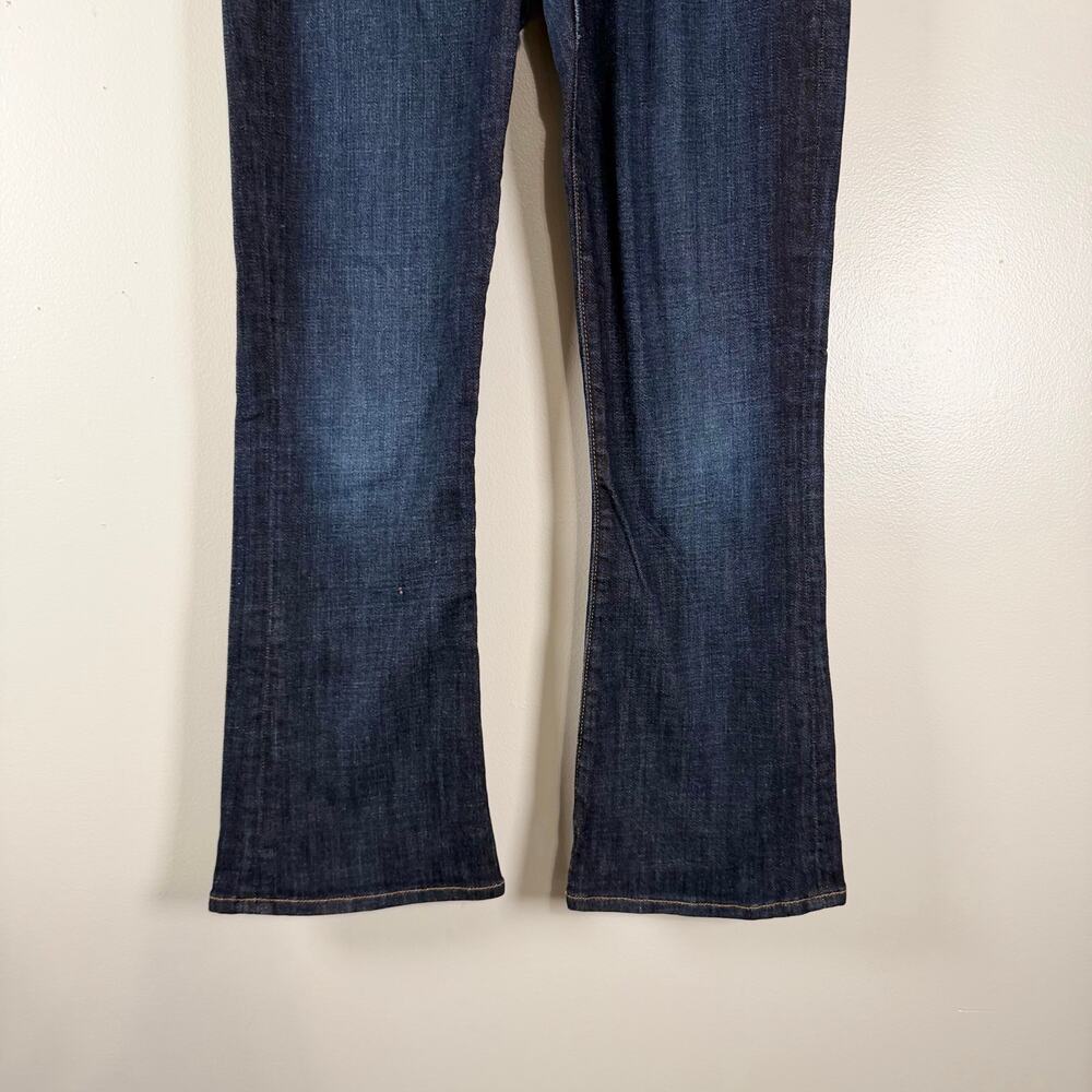 Frame Denim Le Crop Mini Bootcut Jeans Kingland Dark Wash Blue Mid Rise Size 25 - Picture 6 of 12